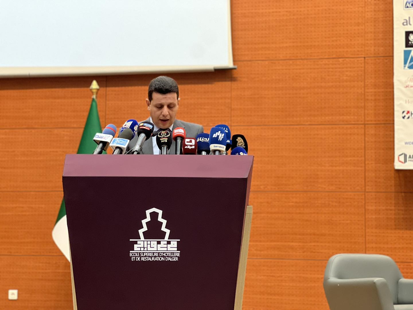 L’ouverture officielle du forum sur “Les mécanismes de financement des projets hôteliers et touristiques en Algérie”.